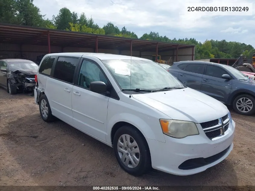 2014 Dodge Grand Caravan Se VIN: 2C4RDGBG1ER130249 Lot: 40252535