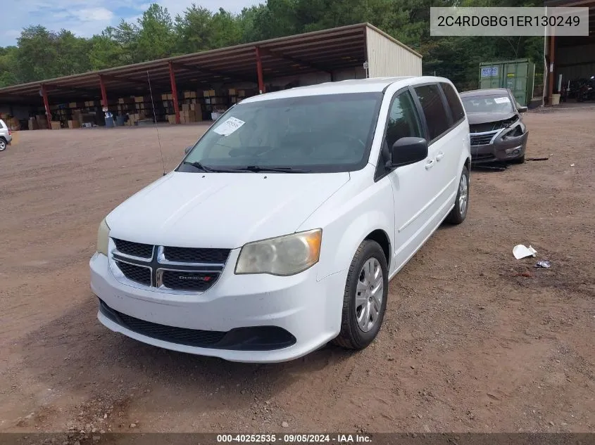 2014 Dodge Grand Caravan Se VIN: 2C4RDGBG1ER130249 Lot: 40252535