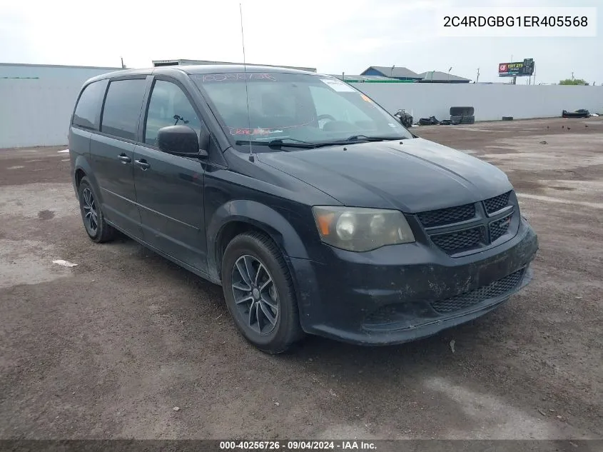 2014 Dodge Grand Caravan Se VIN: 2C4RDGBG1ER405568 Lot: 40256726