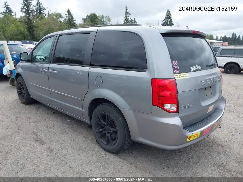 2C4RDGCG2ER152159 2014 Dodge Grand Caravan Sxt