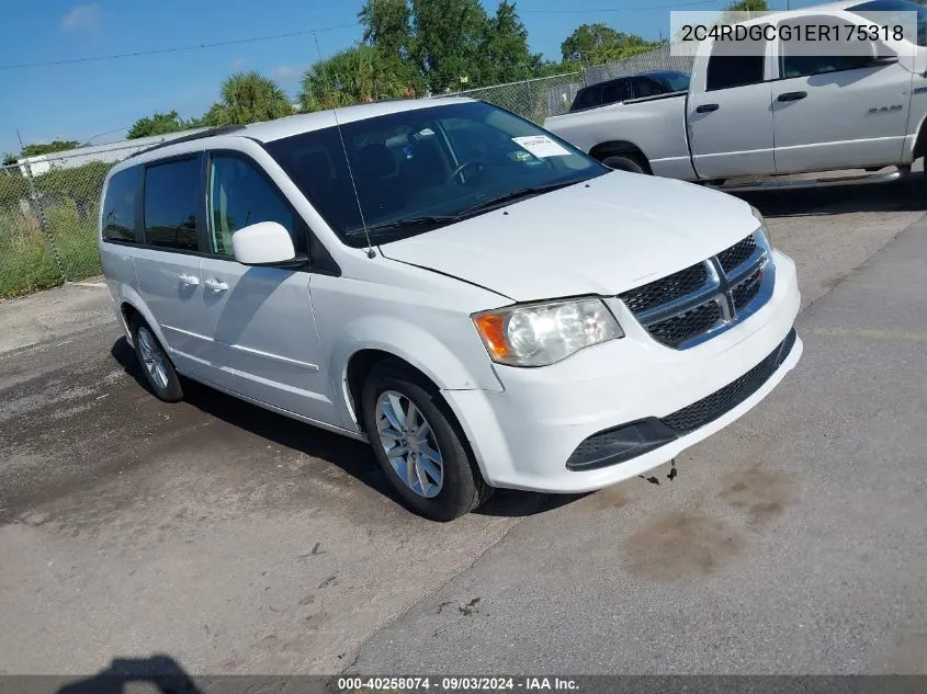 2014 Dodge Grand Caravan Sxt VIN: 2C4RDGCG1ER175318 Lot: 40376888