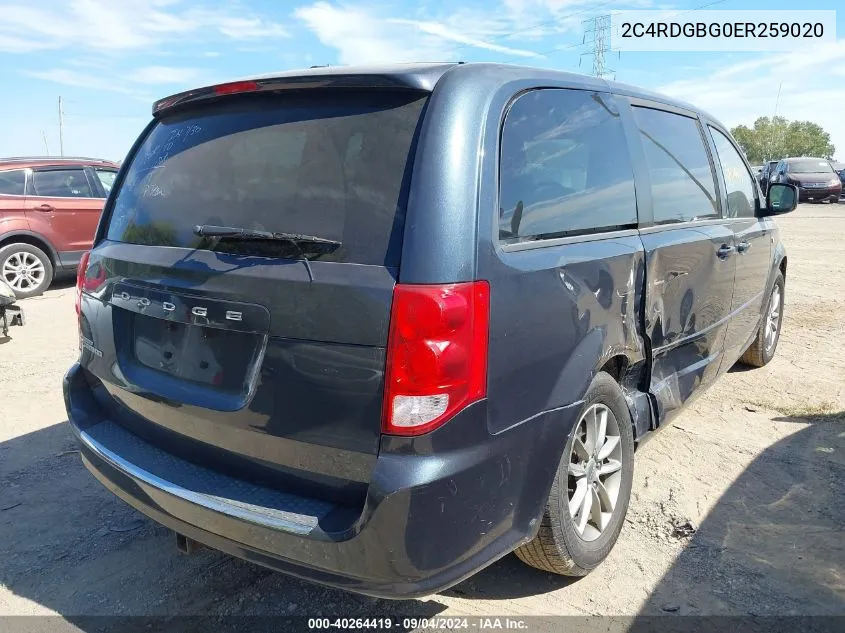 2C4RDGBG0ER259020 2014 Dodge Grand Caravan Se 30Th Anniversary