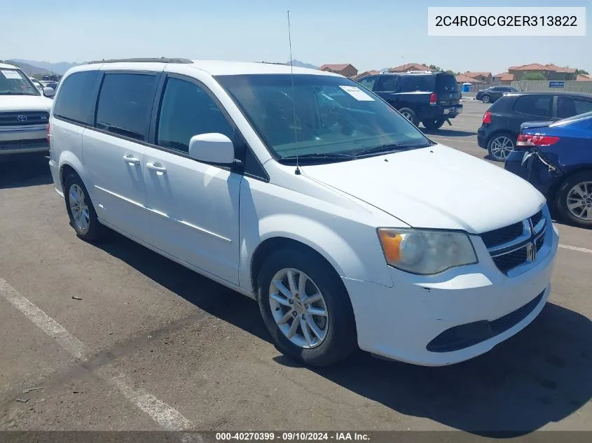 2014 Dodge Grand Caravan Sxt VIN: 2C4RDGCG2ER313822 Lot: 40270399