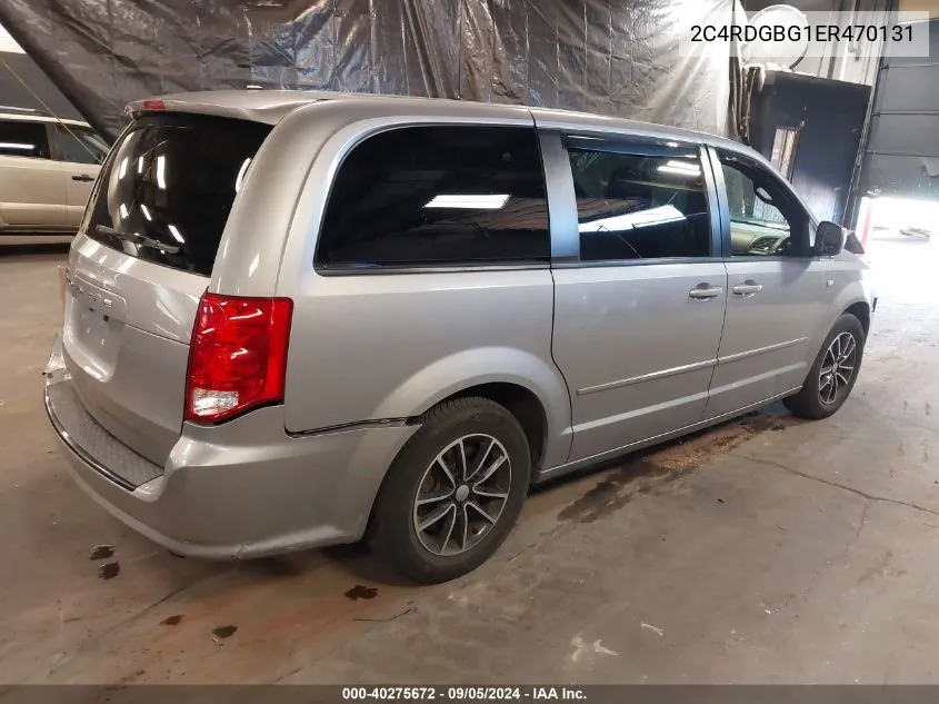 2014 Dodge Grand Caravan Se 30Th Anniversary VIN: 2C4RDGBG1ER470131 Lot: 40275672