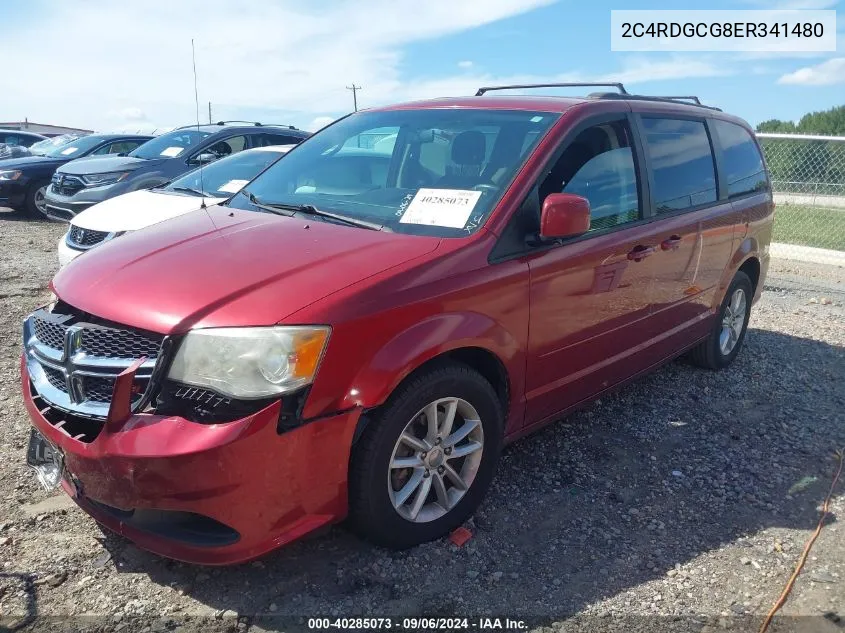 2014 Dodge Grand Caravan Sxt VIN: 2C4RDGCG8ER341480 Lot: 40285073