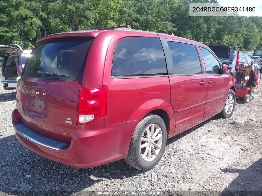 2014 Dodge Grand Caravan Sxt VIN: 2C4RDGCG8ER341480 Lot: 40285073