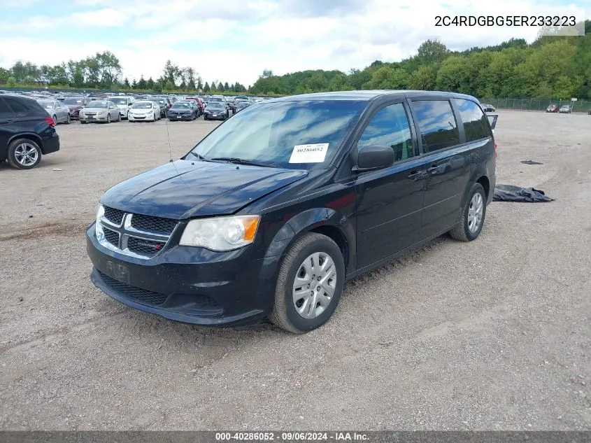 2014 Dodge Grand Caravan Se VIN: 2C4RDGBG5ER233223 Lot: 40286052