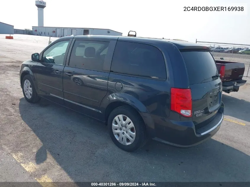 2C4RDGBGXER169938 2014 Dodge Grand Caravan Se