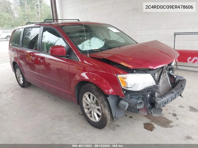 2C4RDGCG9ER478606 2014 Dodge Grand Caravan Sxt