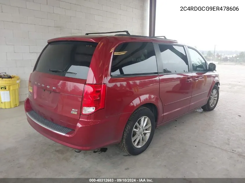 2C4RDGCG9ER478606 2014 Dodge Grand Caravan Sxt