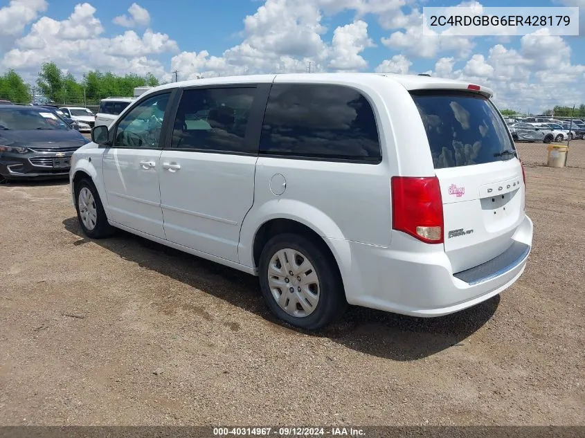 2C4RDGBG6ER428179 2014 Dodge Grand Caravan Se