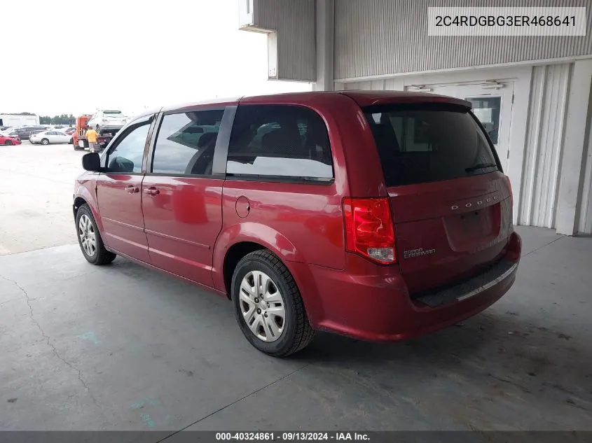 2C4RDGBG3ER468641 2014 Dodge Grand Caravan Se