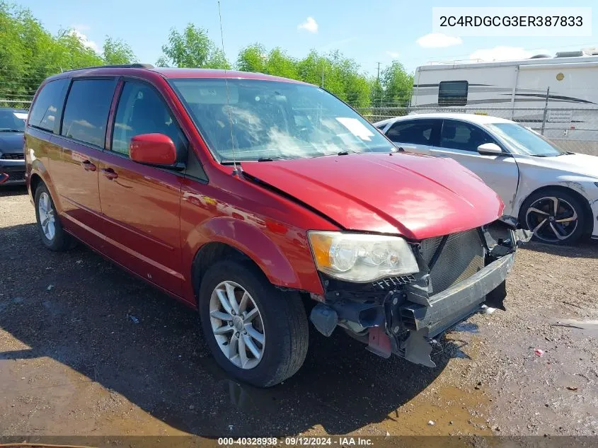 2C4RDGCG3ER387833 2014 Dodge Grand Caravan Sxt