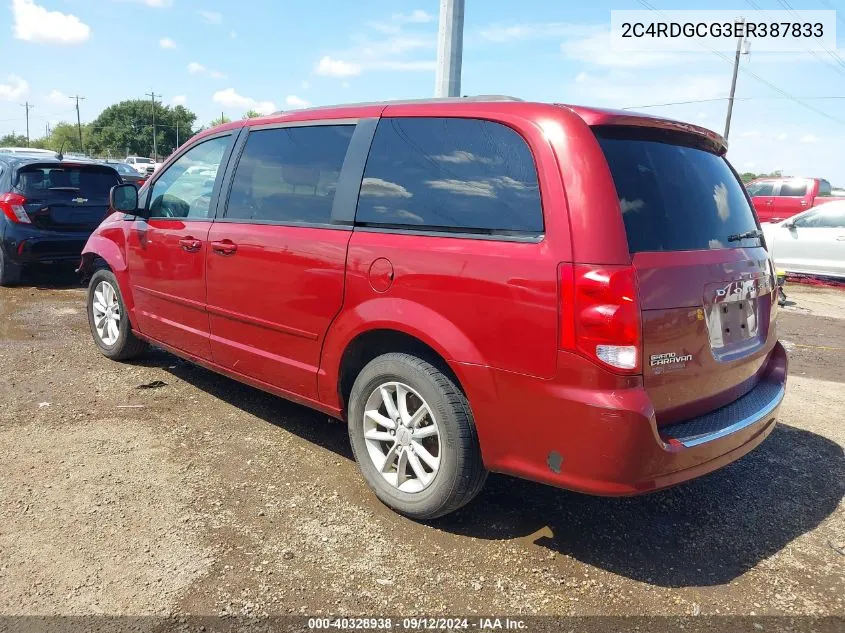 2C4RDGCG3ER387833 2014 Dodge Grand Caravan Sxt