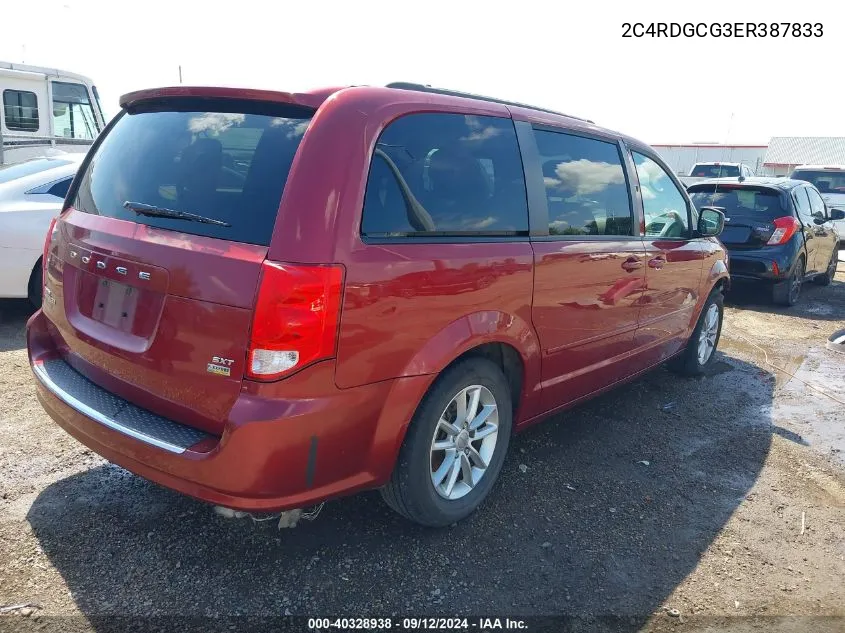 2C4RDGCG3ER387833 2014 Dodge Grand Caravan Sxt