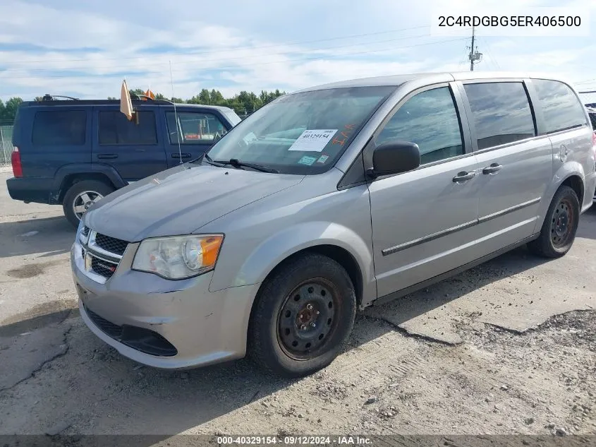 2014 Dodge Grand Caravan American Value Pkg VIN: 2C4RDGBG5ER406500 Lot: 40329154