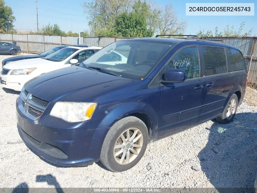 2C4RDGCG5ER245743 2014 Dodge Grand Caravan Sxt/Sxt 30Th Anniversary