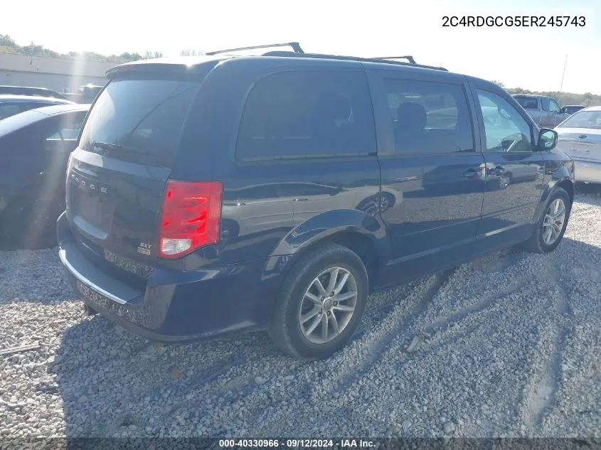 2014 Dodge Grand Caravan Sxt/Sxt 30Th Anniversary VIN: 2C4RDGCG5ER245743 Lot: 40330966