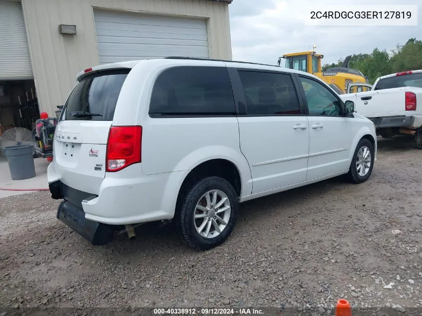 2014 Dodge Grand Caravan Sxt VIN: 2C4RDGCG3ER127819 Lot: 40338912