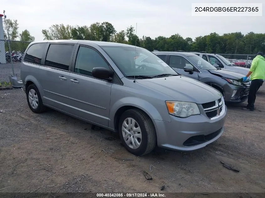 2C4RDGBG6ER227365 2014 Dodge Grand Caravan Se