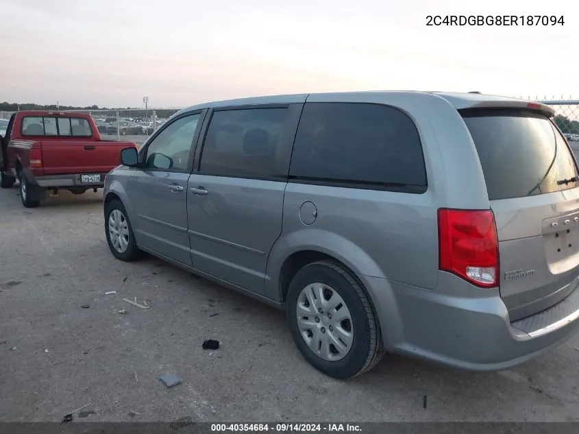 2C4RDGBG8ER187094 2014 Dodge Grand Caravan Se