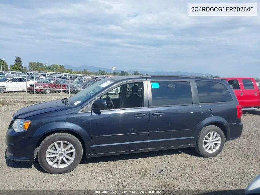 2C4RDGCG1ER202646 2014 Dodge Grand Caravan Sxt