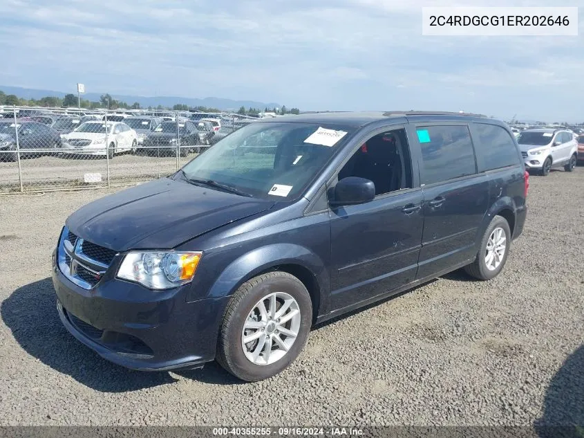 2014 Dodge Grand Caravan Sxt VIN: 2C4RDGCG1ER202646 Lot: 40355255