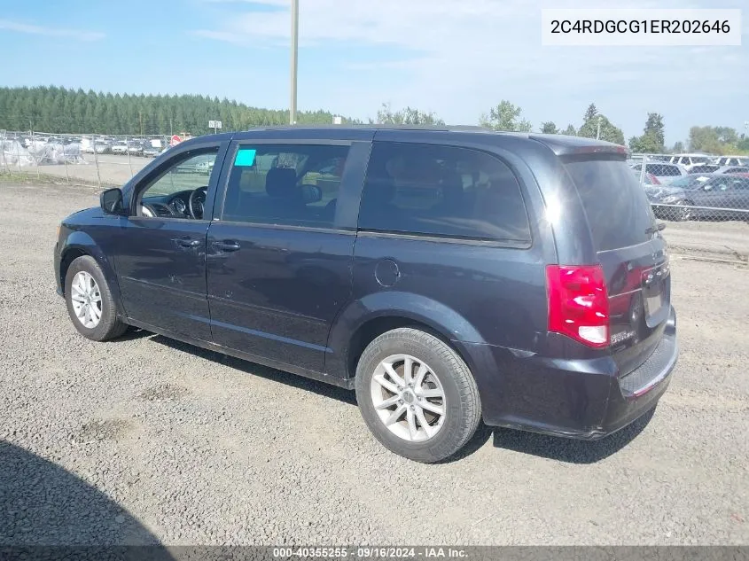 2C4RDGCG1ER202646 2014 Dodge Grand Caravan Sxt