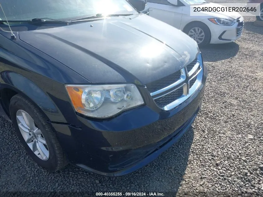 2014 Dodge Grand Caravan Sxt VIN: 2C4RDGCG1ER202646 Lot: 40355255