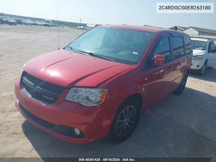 2C4RDGCG0ER263180 2014 Dodge Grand Caravan Sxt 30Th Anniversary