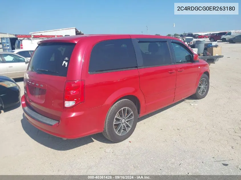 2C4RDGCG0ER263180 2014 Dodge Grand Caravan Sxt 30Th Anniversary