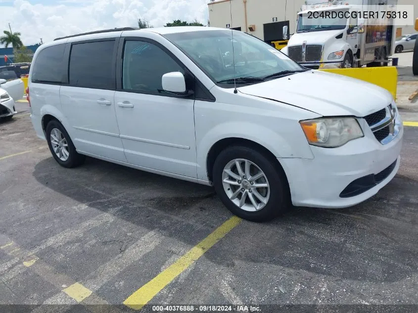 2014 Dodge Grand Caravan Sxt VIN: 2C4RDGCG1ER175318 Lot: 40376888