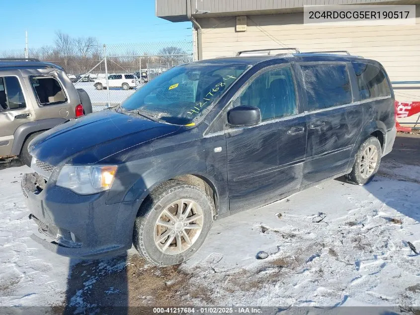 2014 Dodge Grand Caravan Sxt 30Th Anniversary VIN: 2C4RDGCG5ER190517 Lot: 41217684