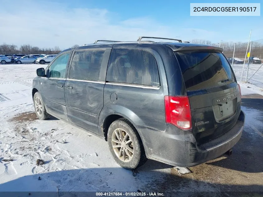 2014 Dodge Grand Caravan Sxt 30Th Anniversary VIN: 2C4RDGCG5ER190517 Lot: 41217684