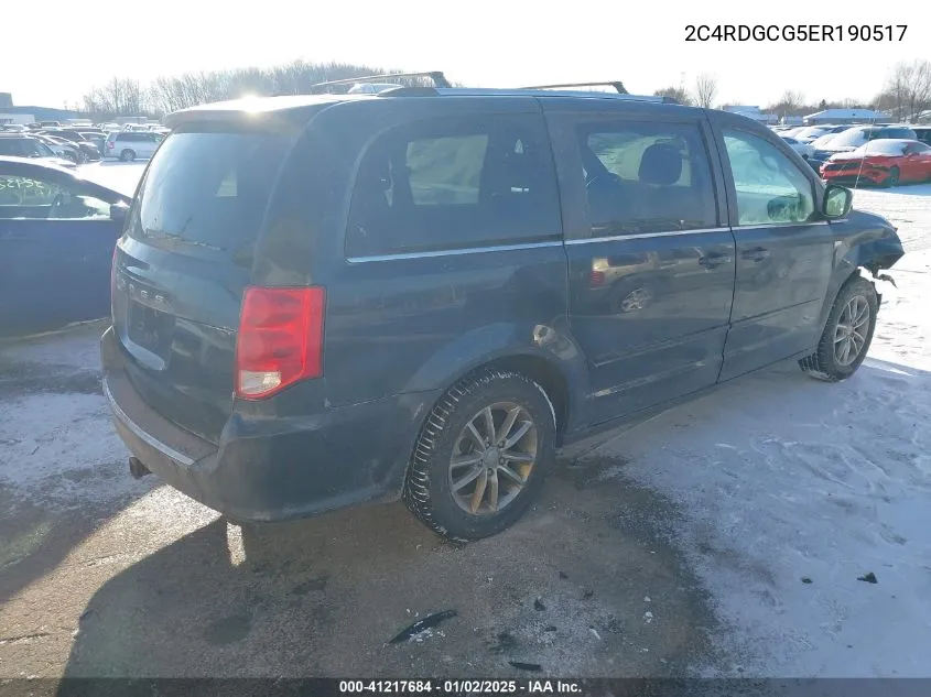2014 Dodge Grand Caravan Sxt 30Th Anniversary VIN: 2C4RDGCG5ER190517 Lot: 41217684