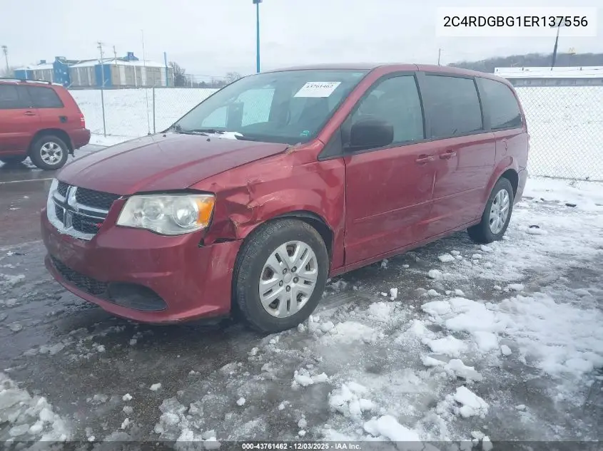 2C4RDGBG1ER137556 2014 Dodge Grand Caravan Se