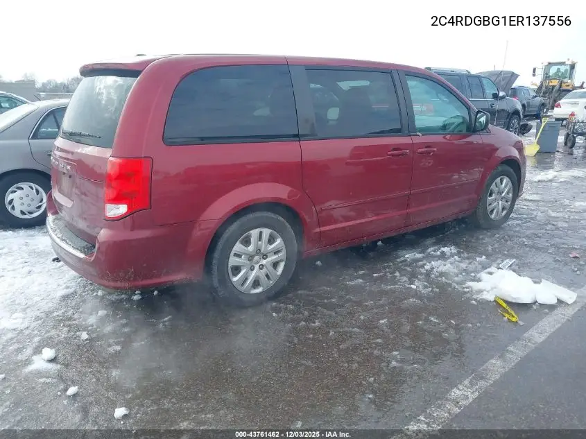 2C4RDGBG1ER137556 2014 Dodge Grand Caravan Se