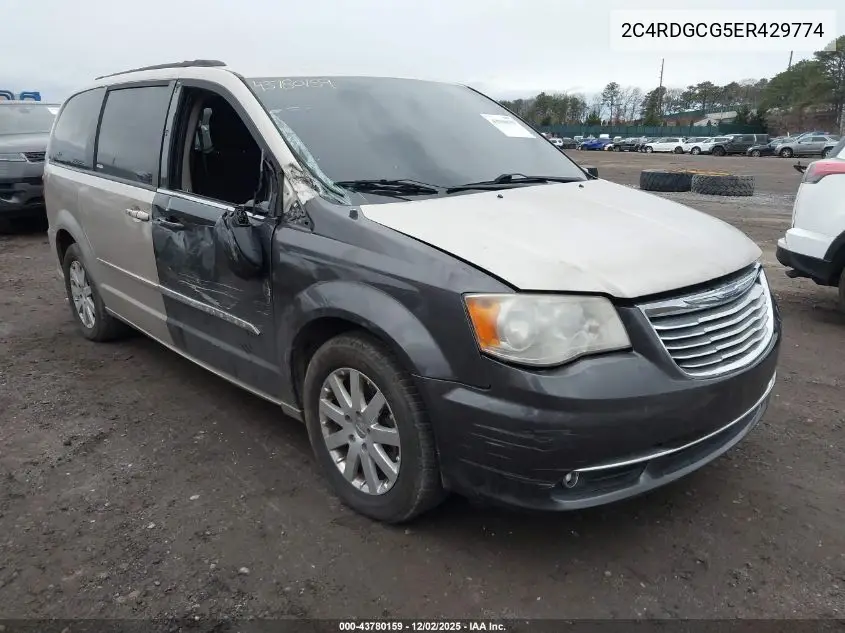 2C4RDGCG5ER429774 2014 Dodge Grand Caravan Sxt