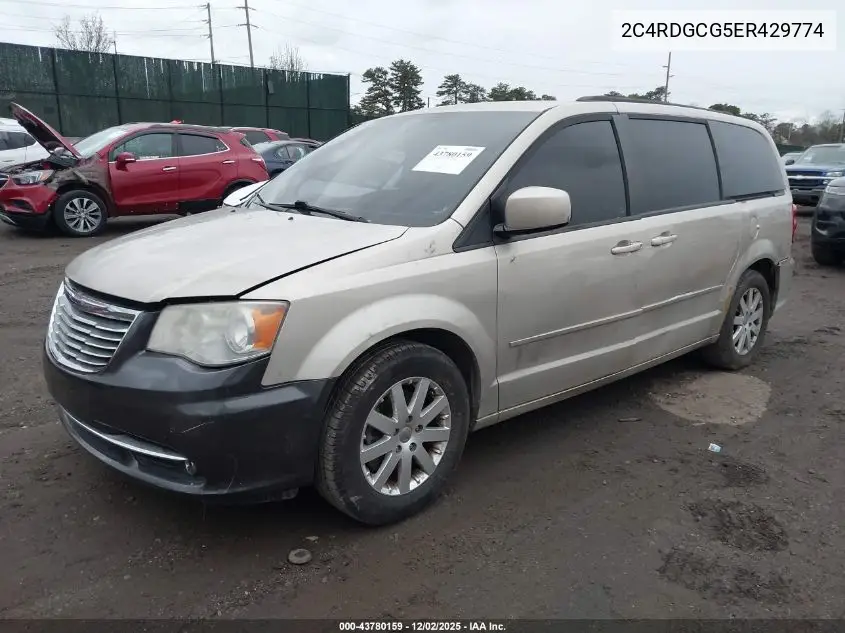 2C4RDGCG5ER429774 2014 Dodge Grand Caravan Sxt