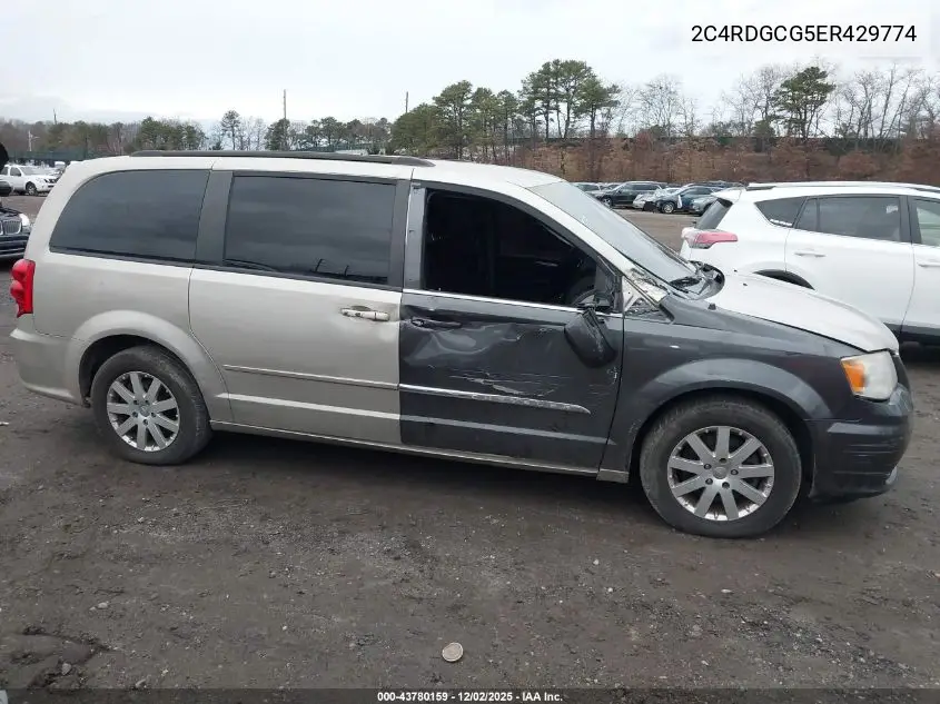 2C4RDGCG5ER429774 2014 Dodge Grand Caravan Sxt