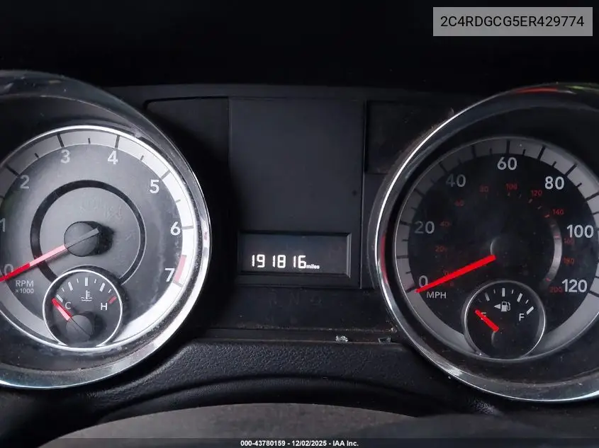 2C4RDGCG5ER429774 2014 Dodge Grand Caravan Sxt