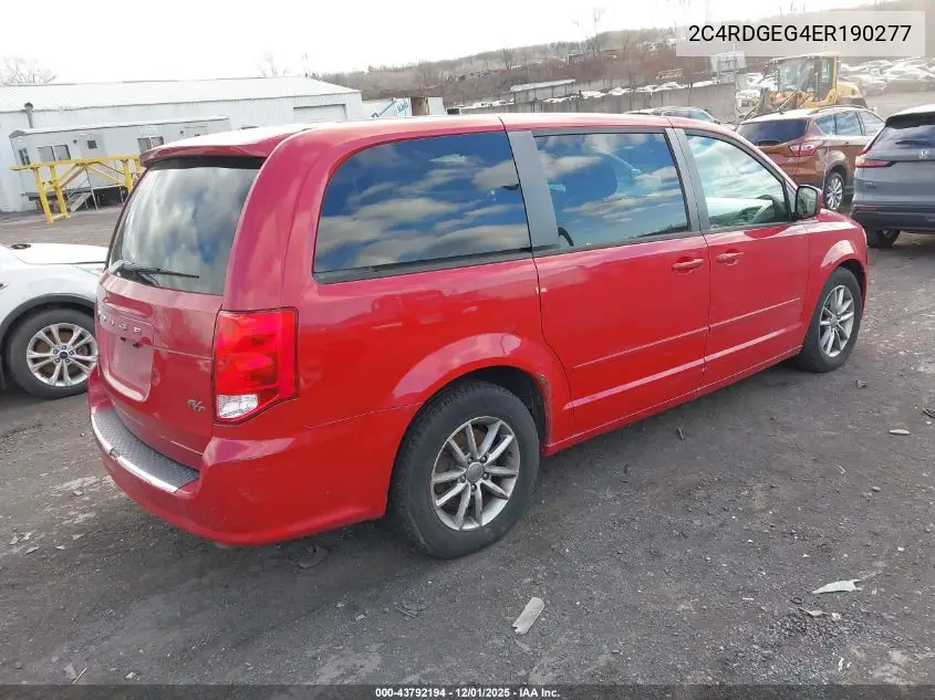 2C4RDGEG4ER190277 2014 Dodge Grand Caravan R/T