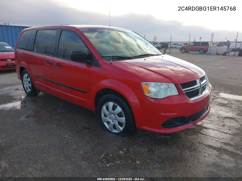 2C4RDGBG1ER145768 2014 Dodge Grand Caravan American Value Pkg