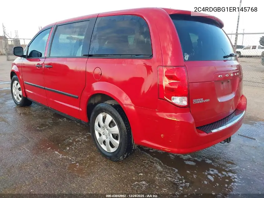 2C4RDGBG1ER145768 2014 Dodge Grand Caravan American Value Pkg