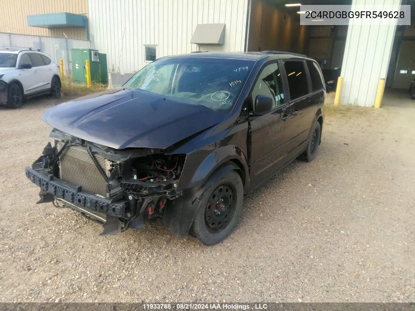 2C4RDGBG9FR549628 2015 Dodge Grand Caravan Se