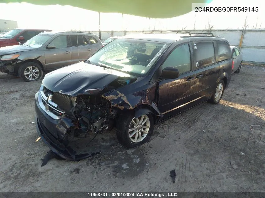 2C4RDGBG0FR549145 2015 Dodge Grand Caravan Se