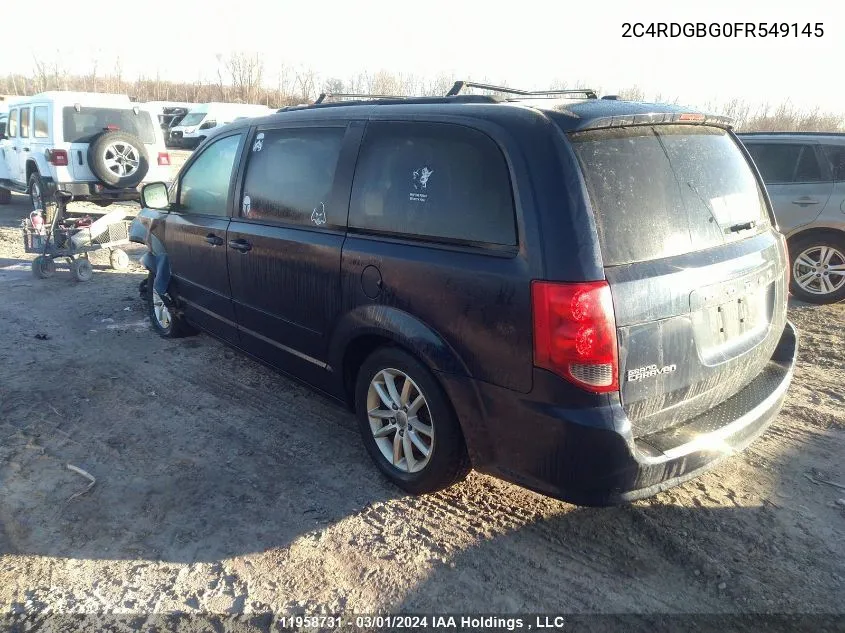 2C4RDGBG0FR549145 2015 Dodge Grand Caravan Se