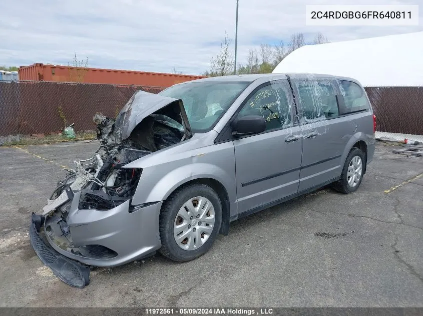 2C4RDGBG6FR640811 2015 Dodge Grand Caravan Se/Sxt