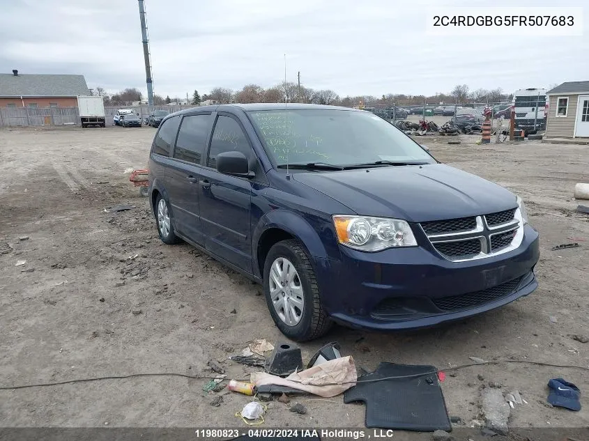 2C4RDGBG5FR507683 2015 Dodge Grand Caravan Se