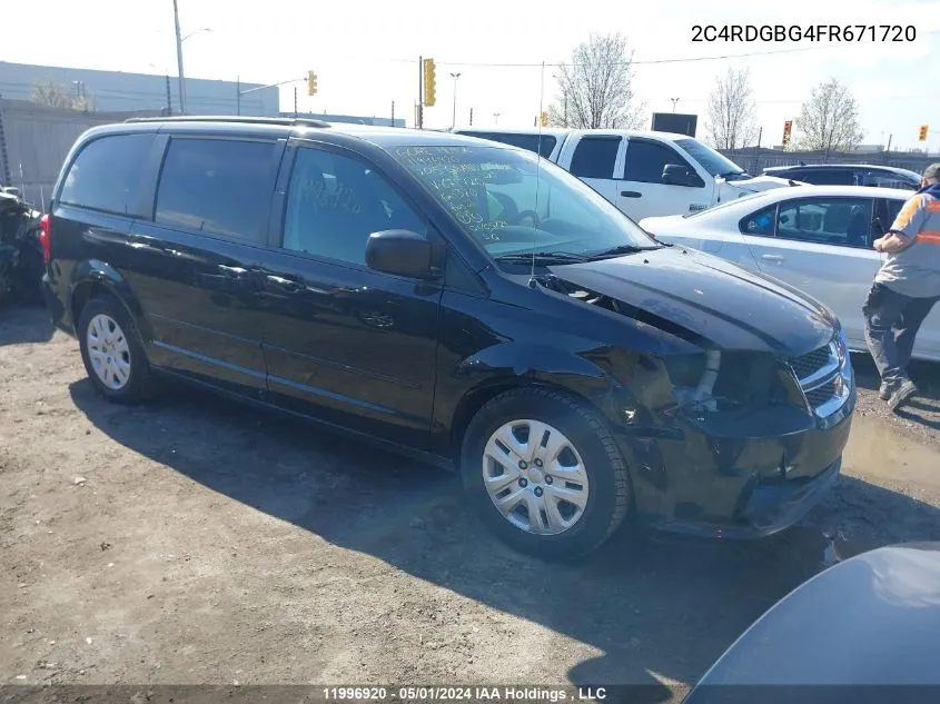 2C4RDGBG4FR671720 2015 Dodge Grand Caravan Se/Sxt